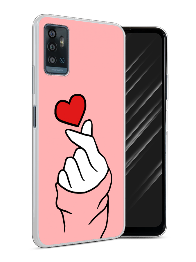 

Чехол Awog на ZTE Blade A71 / ЗТЕ Блэйд A71 "Милое сердечко", Разноцветный, 134450-7