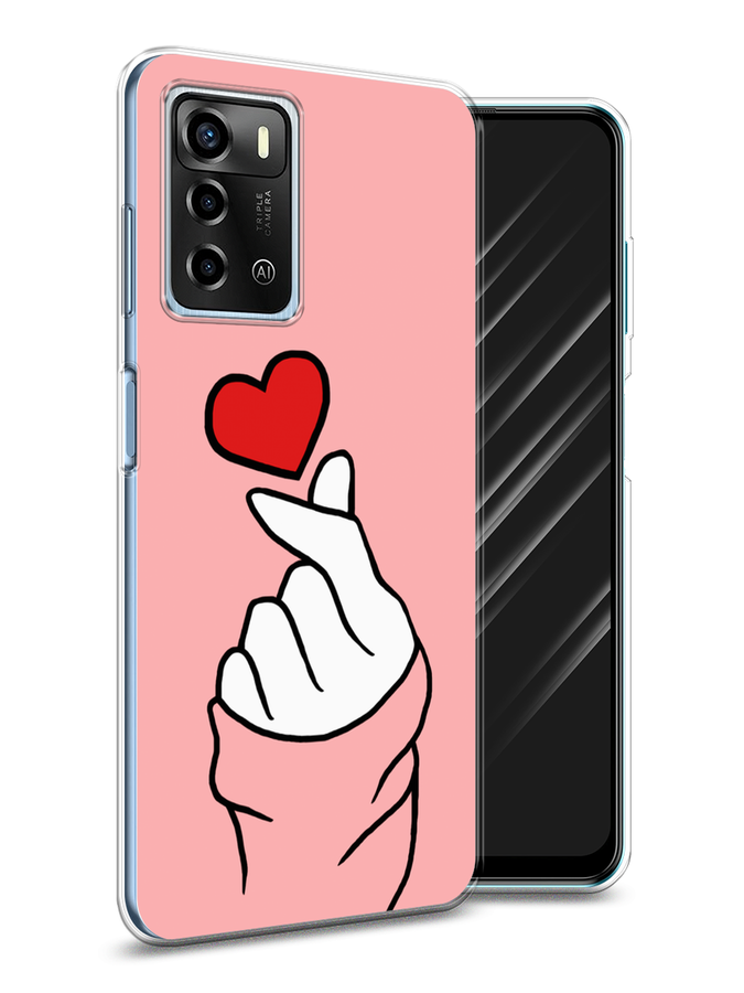 

Чехол Awog на ZTE Blade A72 / ЗТЕ Блэйд A72 "Милое сердечко", Разноцветный, 135450-7