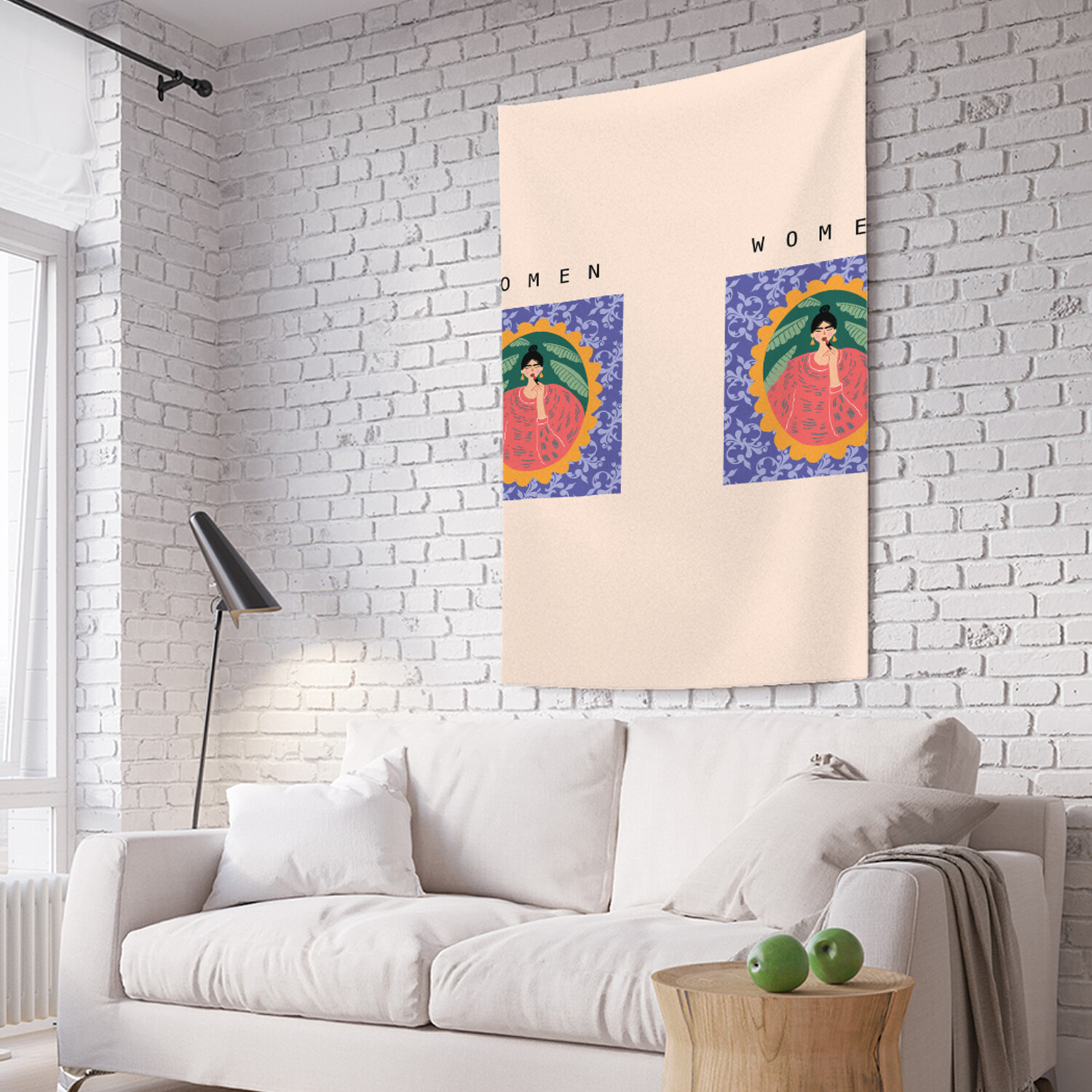 

Фотопанно вертикальное на стену JoyArty Фрида в тропиках 150x200 см, Фрида в тропиках