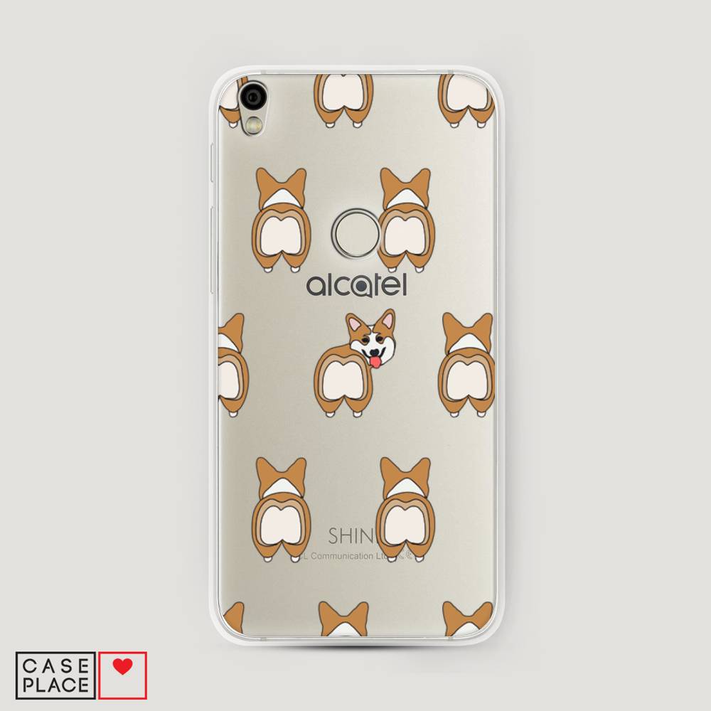 

Чехол Awog на Alcatel Shine Lite / Алкатель Shine Lite "Милый корги фон", 170350-2