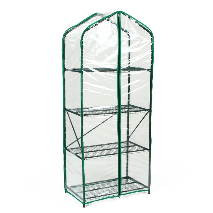 

Парник - стеллаж, 4 полки, 160  65  40 см, металлический каркас d = 16 мм, чехол плёнка, Прозрачный
