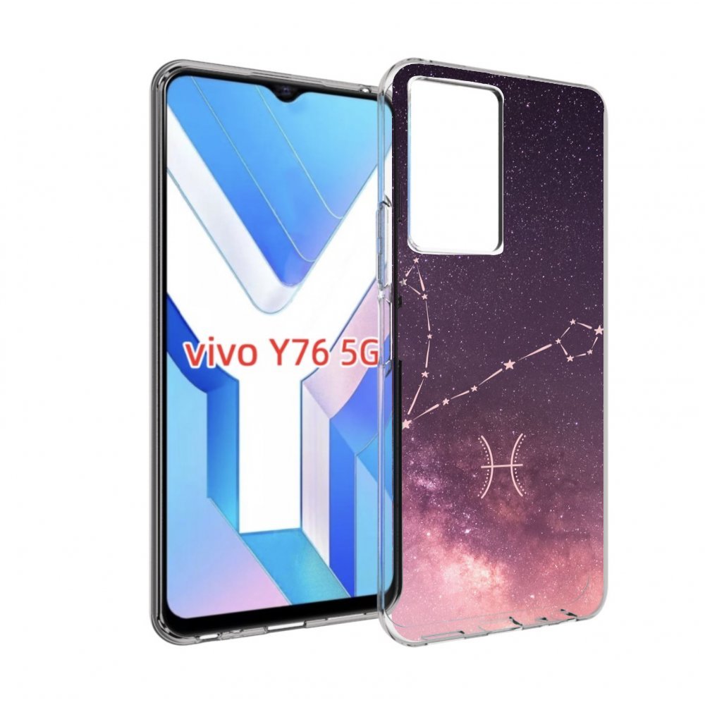 

Чехол MyPads знак зодиака рыбы 5 для Vivo Y76 5G, Прозрачный, Tocco