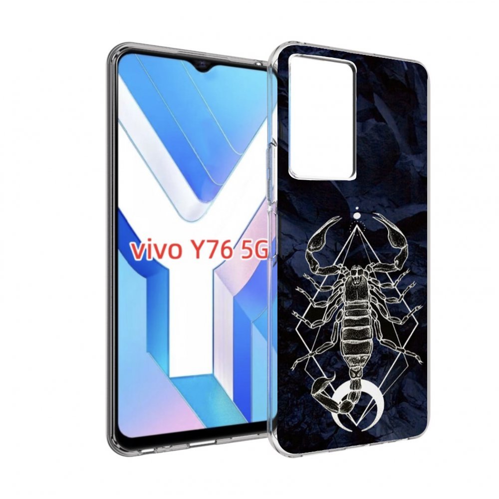 

Чехол MyPads знак зодиака скорпион 3 для Vivo Y76 5G, Прозрачный, Tocco