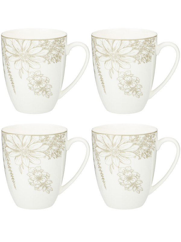 

Набор кружек 4 шт Lefard Parfum de fleur 440 мл 4-SPAIK(87-228)ARTI