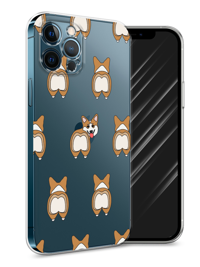 

Чехол Awog на Apple iPhone 12 Pro Max / Айфон 12 Pro Max "Милый корги фон", Разноцветный, 12750-2