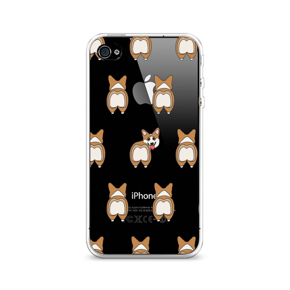

Чехол Awog на Apple iPhone 4 / Айфон 4 "Милый корги фон", Разноцветный, 10150-2