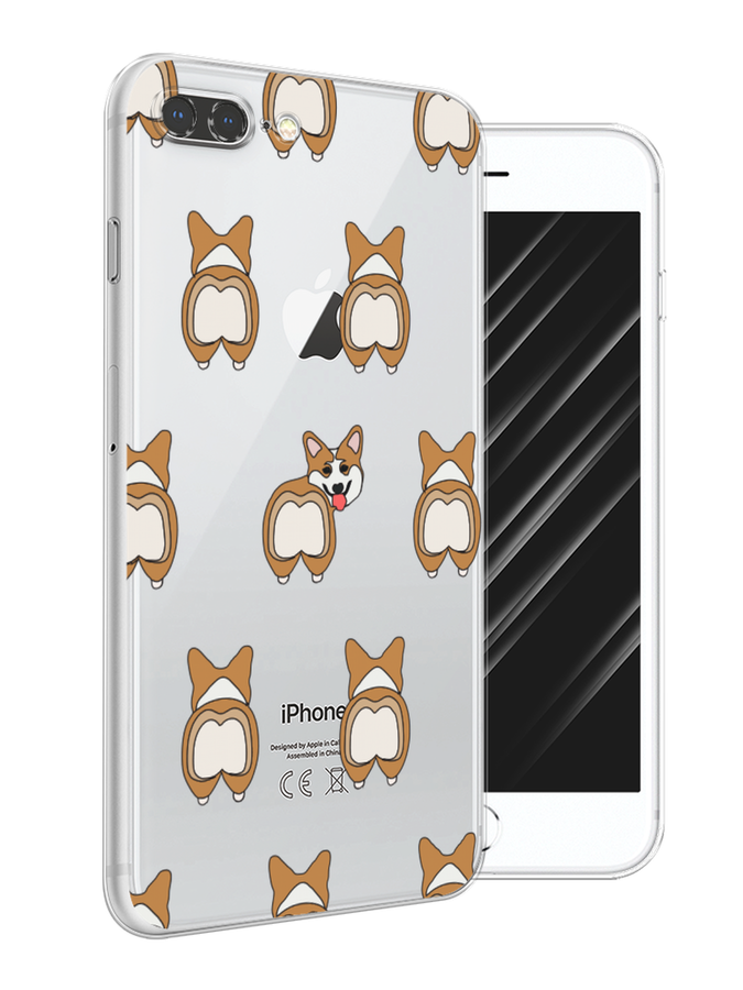 

Чехол Awog на Apple iPhone 7 Plus / Айфон 7 Plus "Милый корги фон", Разноцветный, 10750-2