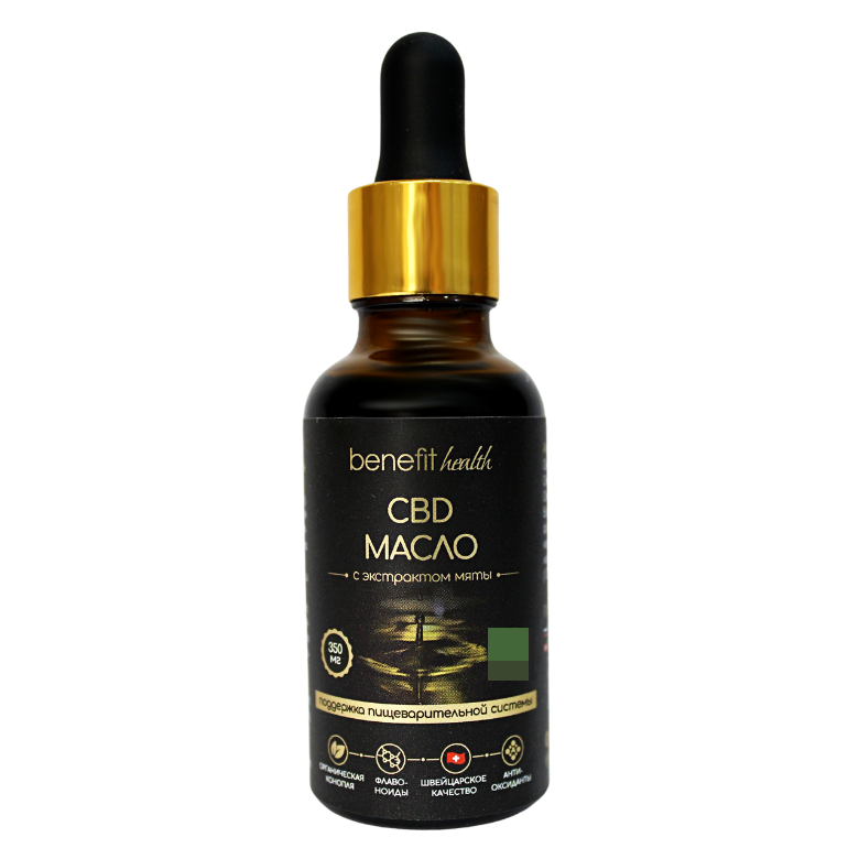 

Масло пищевое benefit из натуральной конопли с экстрактом мяты 30 мл, cbd-oil-mint-30