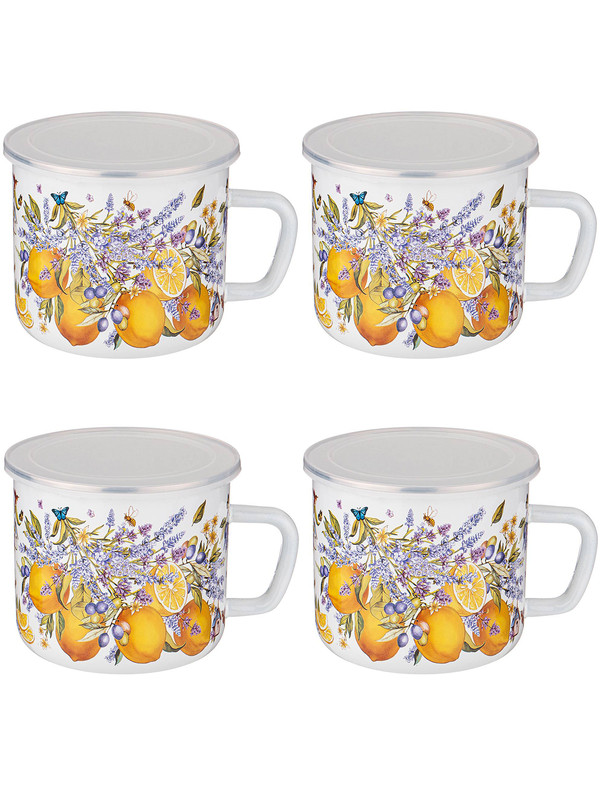 

Набор кружек 4 шт Agness Provence Прованс лимоны 1500 мл 4-SPAIK(935-043)ARTI