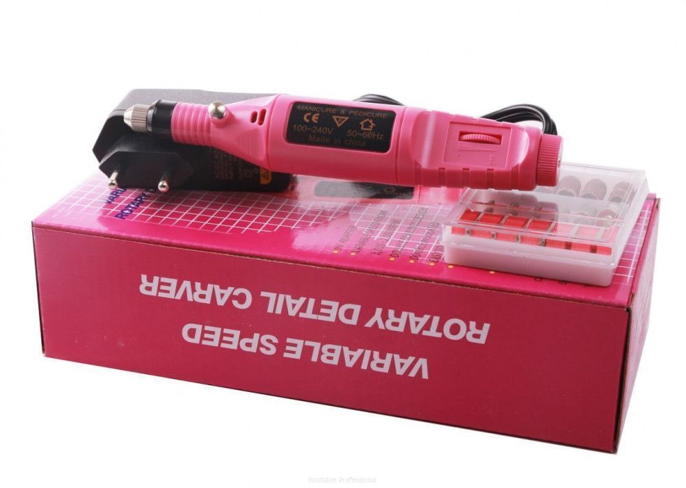 Машинка для маникюра Nail Art 10000 оборотов в минуту светло-розовый фоамиран глиттерный 1 8 мм светло розовый 60х70 см
