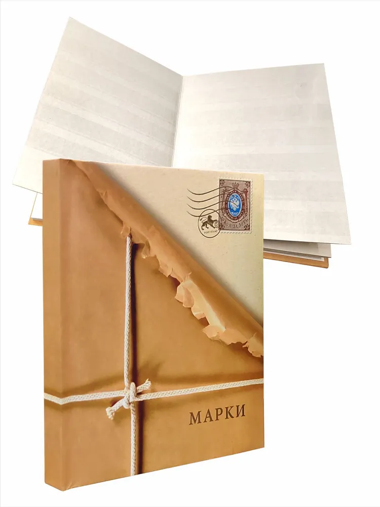 

Альбом А5 для марок, на 16 страниц, ЭКО Крафт. Альбоммонет