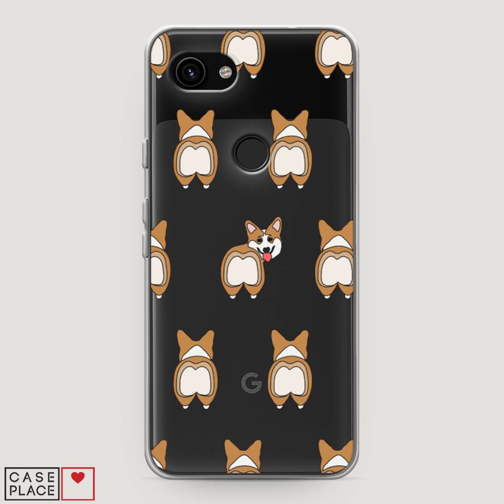 

Чехол Awog на Google Pixel 3a "Милый корги фон", Разноцветный, 270150-2