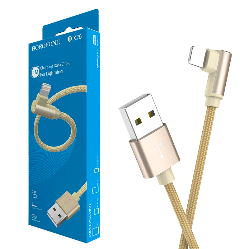 

Кабель USB-Lighting Айсотка 1 м золотистый