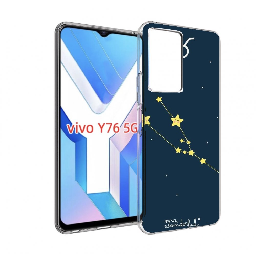 

Чехол MyPads знак-зодиака-телец-4 для Vivo Y76 5G, Прозрачный, Tocco