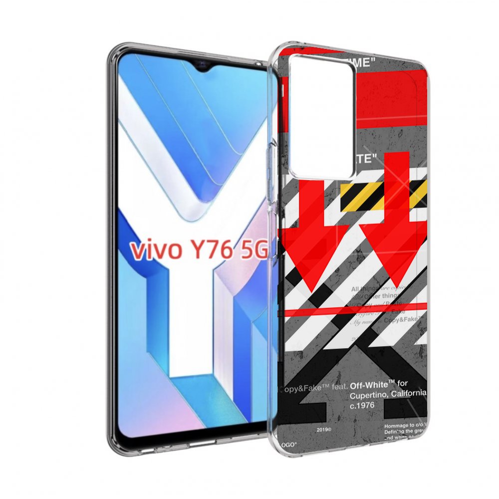 

Чехол MyPads знаки-логотипы для Vivo Y76 5G, Прозрачный, Tocco