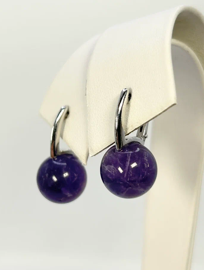 

Серьги из серебра Argentum Z2-11025, аметист, Z2-11025