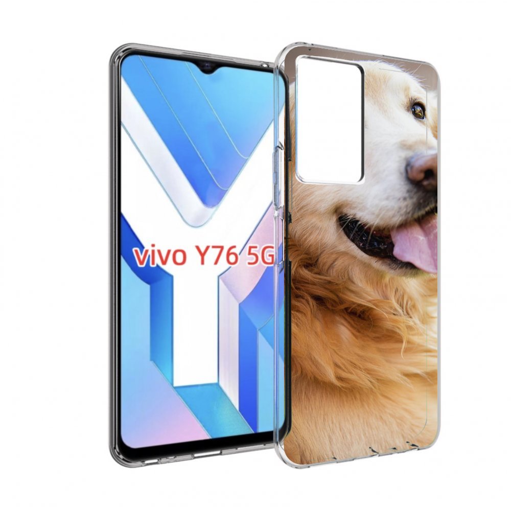 

Чехол MyPads золотистыи ретривер для Vivo Y76 5G, Прозрачный, Tocco