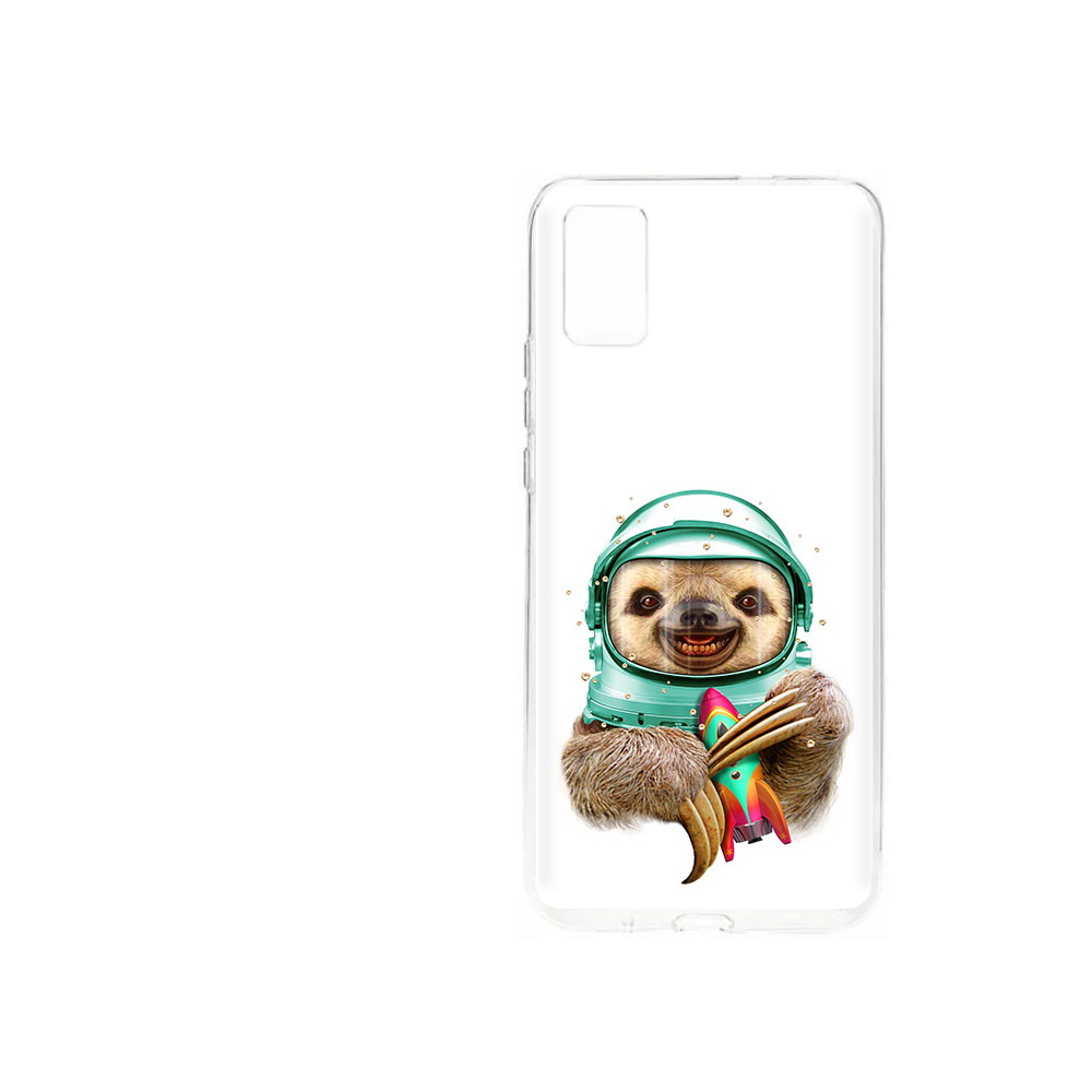

Чехол MyPads Tocco для ZTE Blade A31 (2021) Ленивец астронавт (PT226942.465.104), Прозрачный, Tocco