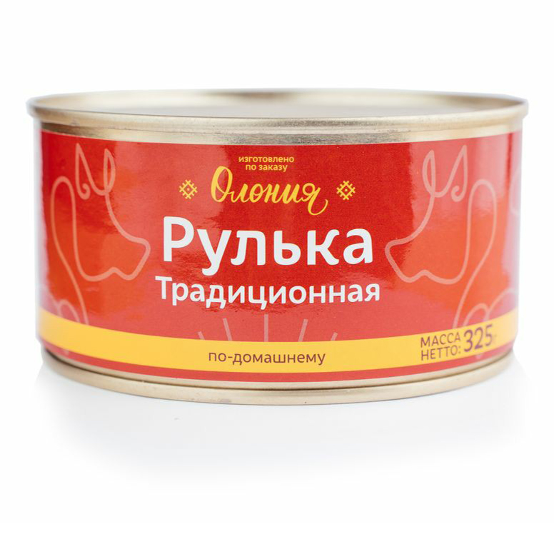 

Рулька свиная Олония Традиционная по-домашнему стерилизованная 325 г
