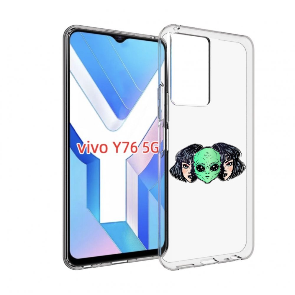 

Чехол MyPads инопланетянин в девочке женский для Vivo Y76 5G, Прозрачный, Tocco