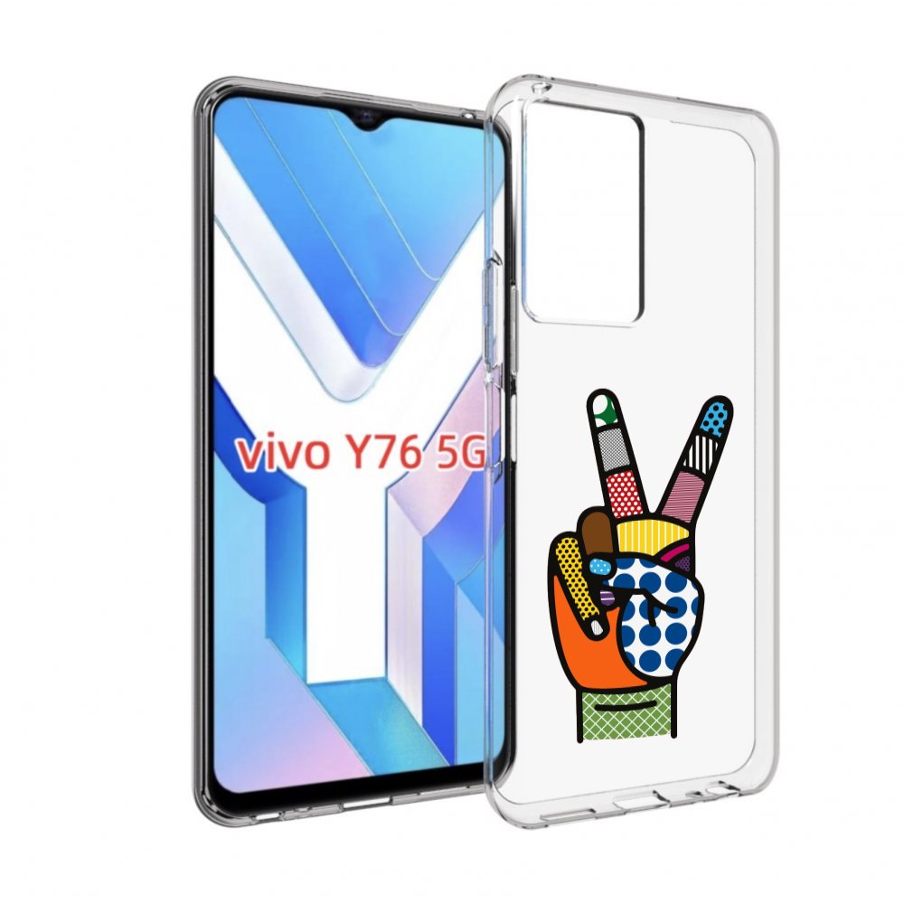 

Чехол MyPads йоу пальчики для Vivo Y76 5G, Прозрачный, Tocco