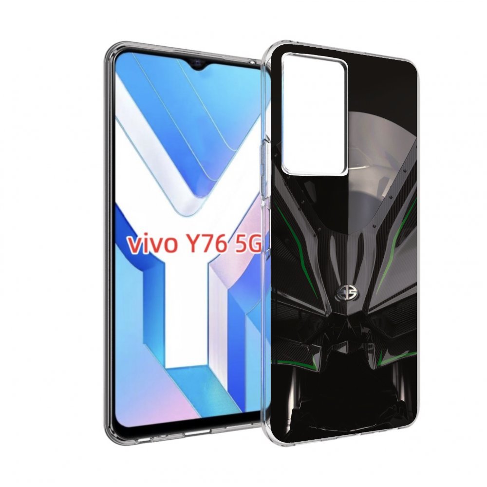 

Чехол MyPads кавасаки мото для Vivo Y76 5G, Прозрачный, Tocco