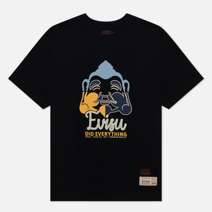 

Футболка мужская Evisu 2ESHTM2TS540XXCT-BLKX черная S, 2ESHTM2TS540XXCT-BLKX