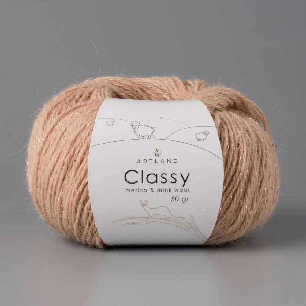 

Пряжа Artland Classy 5 мотков 240 м, 50 гр, цвет 54 песок, Бежевый, classy5 NL