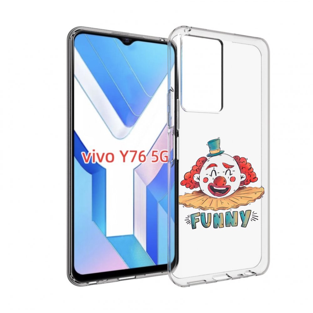 

Чехол MyPads клоун-смешной для Vivo Y76 5G, Прозрачный, Tocco