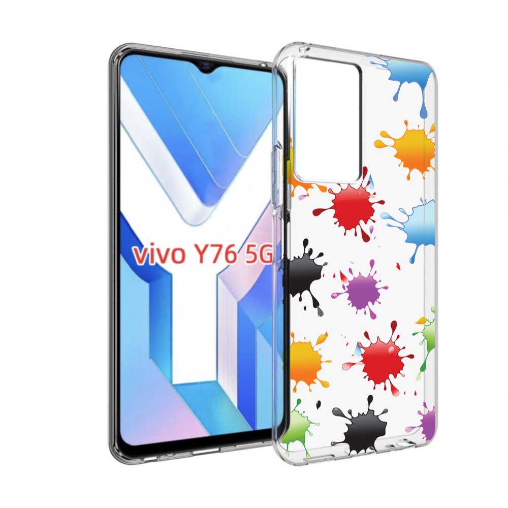 

Чехол MyPads кляксы для Vivo Y76 5G, Прозрачный, Tocco