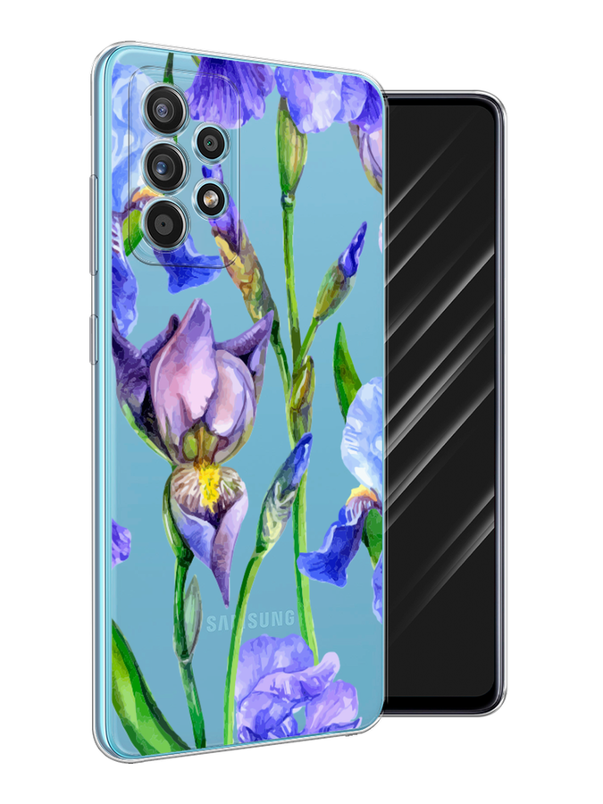 

Чехол Awog на Samsung Galaxy A52s / Самсунг A52s "Синие ирисы", Разноцветный, 2106550-8