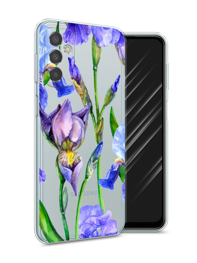 

Чехол Awog на Samsung Galaxy M23 5G / Самсунг M23 5G "Синие ирисы", Разноцветный, 2105550-8