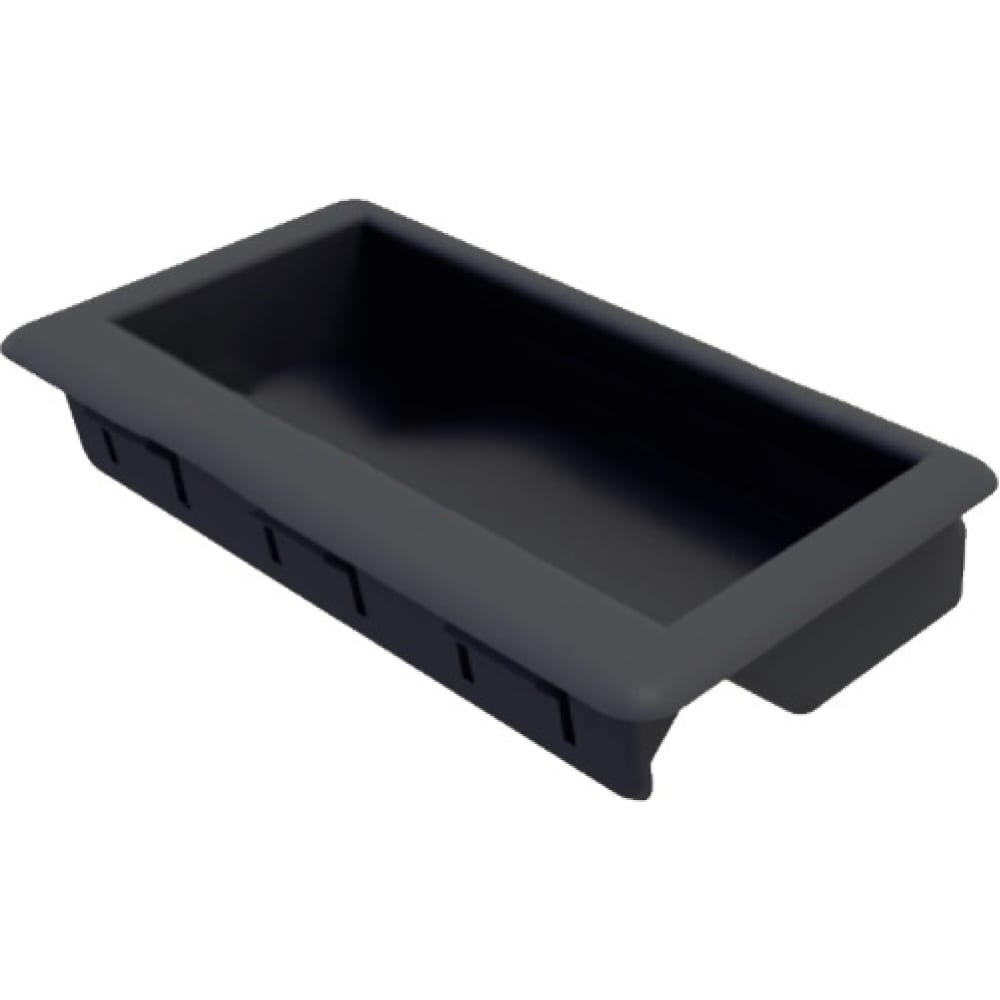 

ТРИЗАМ Ручка потайная, установочный размер 49х90 мм, полиамид, РП09.35 TRZ0080, Черный, РП09.35 TRZ0080