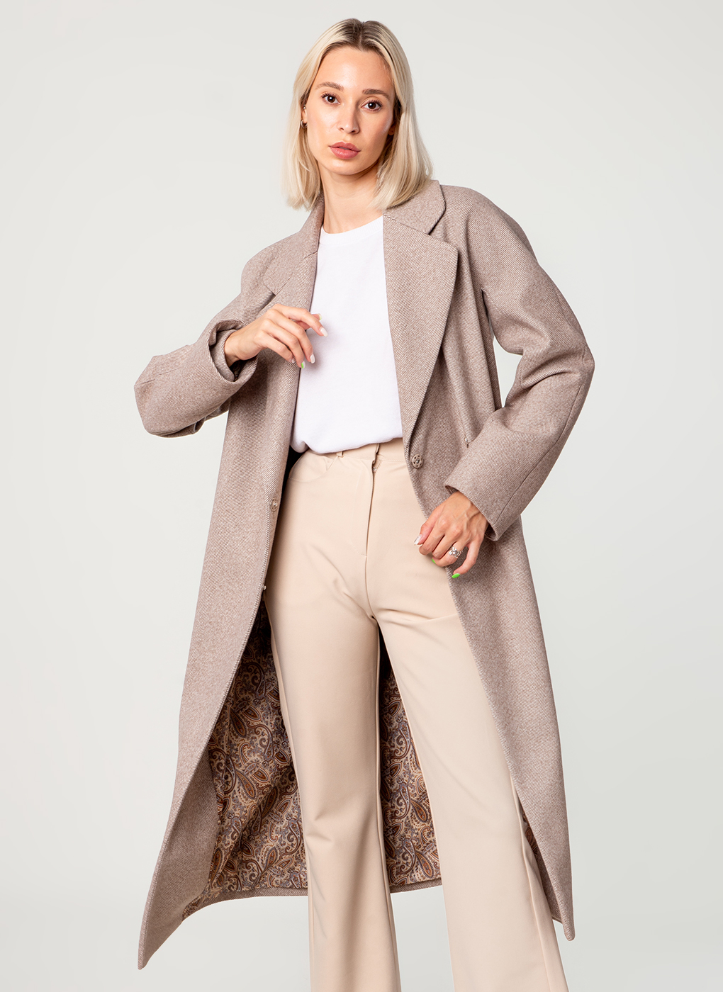 

Пальто женское Allatex 53511 коричневое 44-46, 53511