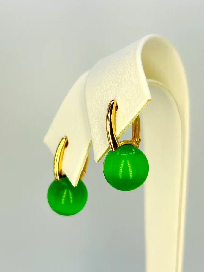 

Серьги из серебра Argentum Z2-11025, кошачий глаз, Z2-11025