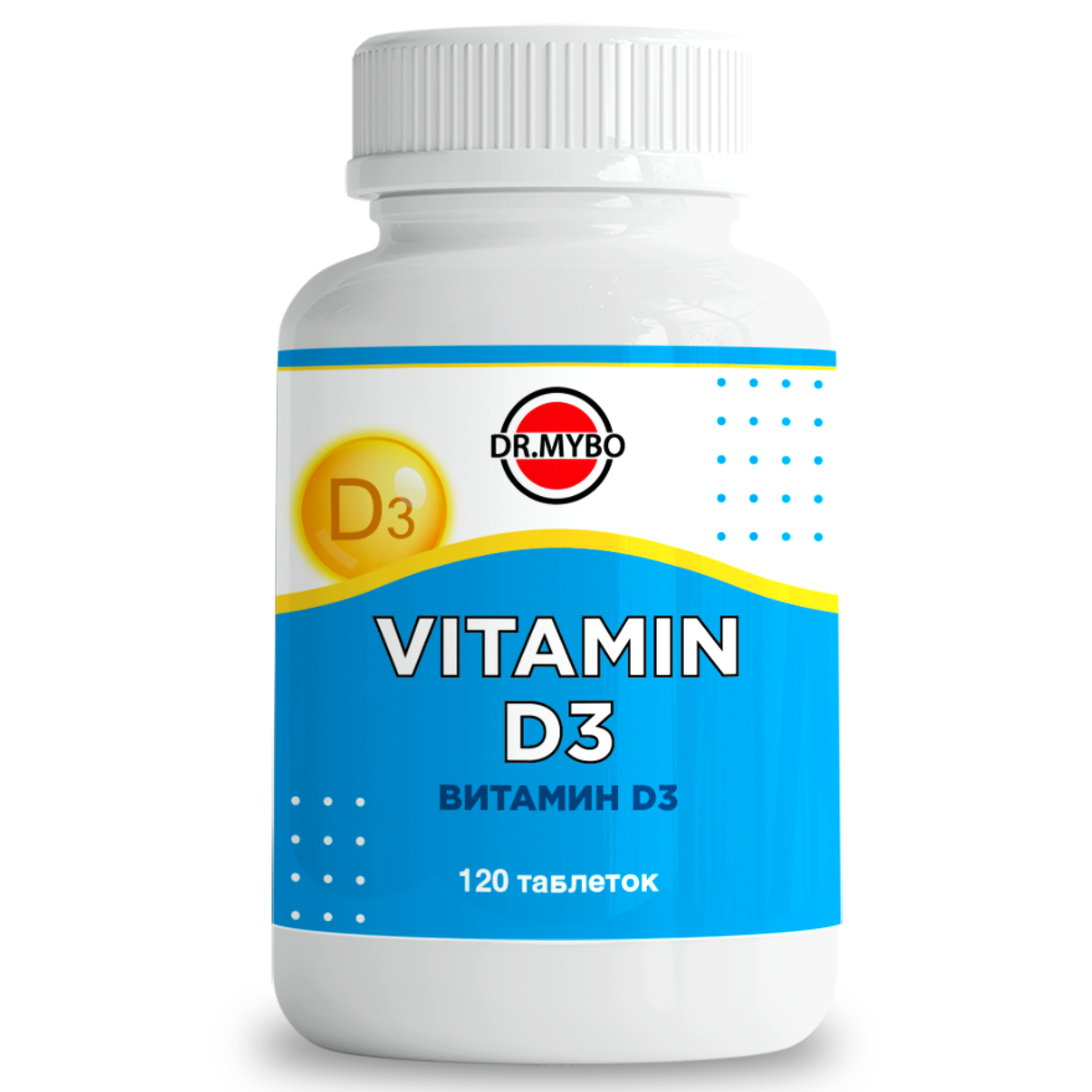 Купить Витамин Д, Витамин D3 DR. MYBO 600 МЕ таблетки 120 шт., Dr.Mybo