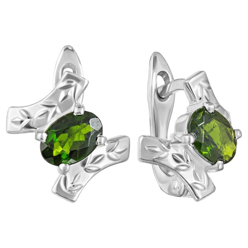 

Серьги из серебра с допсидом LAZURIT-ONLINE 8128WR, 8128WR