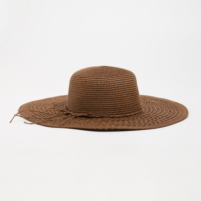 Шляпа женская MINAKU Beachwear LADY коричневая, р. 58