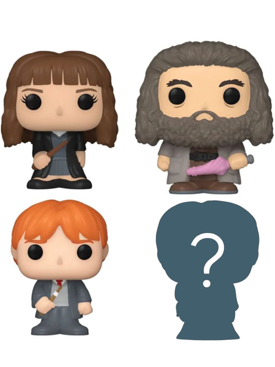 

Фигурки Funko Bitty POP! Гарри Поттер 4 в 1 Гермиона Рон Хагрид + сюрприз Harry Potter, Bitty POP!