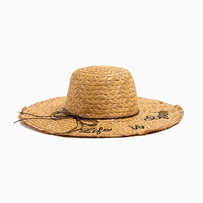 

Шляпа женская MINAKU Beachwear LADY бежевая, р. 54-56, Beachwear LADY