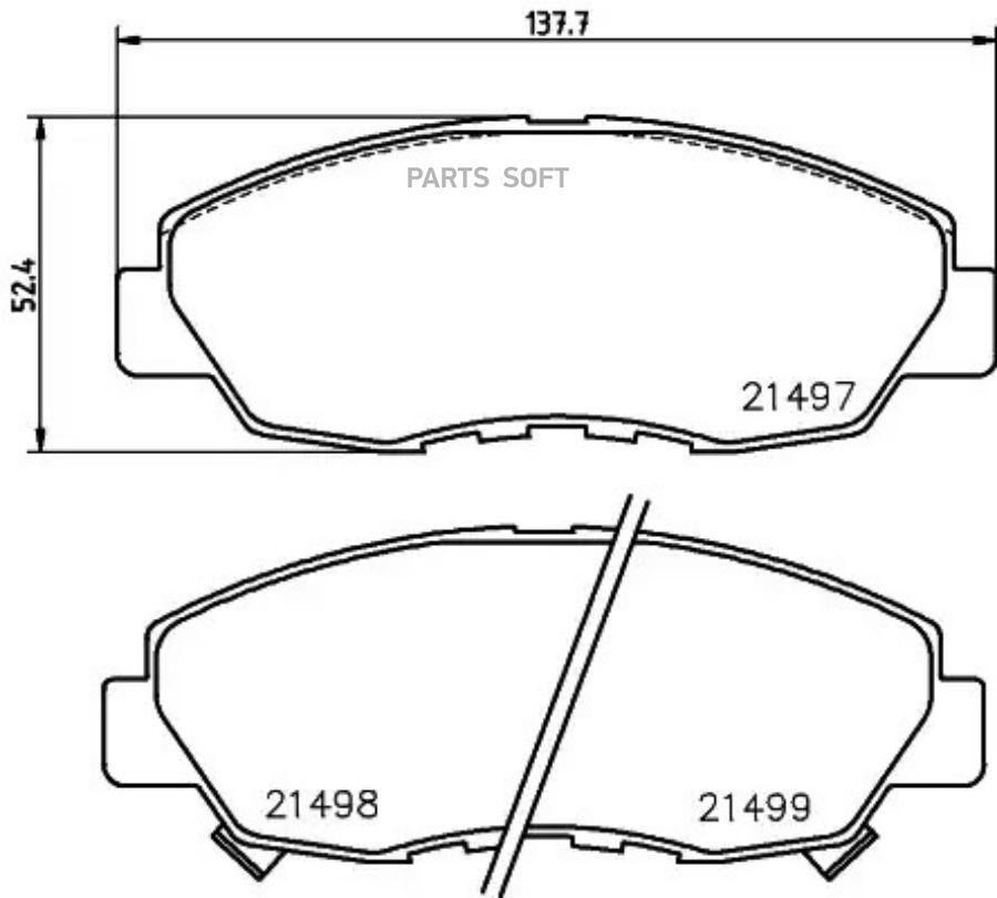 

Колодки тормозные перед HONDA CIVIC VIII-IX 05-