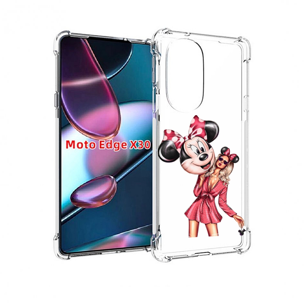 

Чехол MyPads девушка-с-шариком женский для Motorola Moto Edge X30, Прозрачный, Tocco