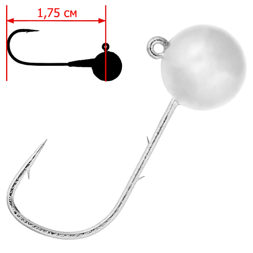 Джиг головки Grfish Вольфрам №6, 4 гр серебро 3 шт.