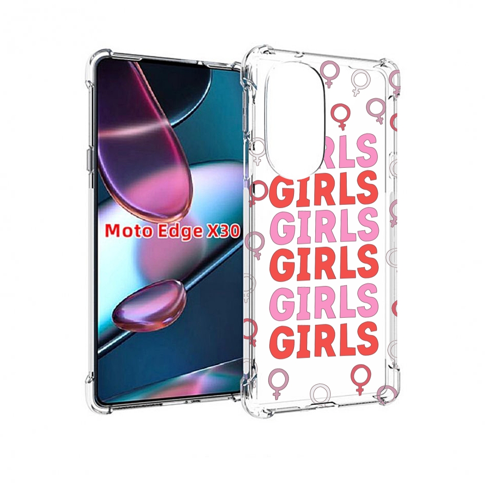

Чехол MyPads девушки!!! женский для Motorola Moto Edge X30, Прозрачный, Tocco