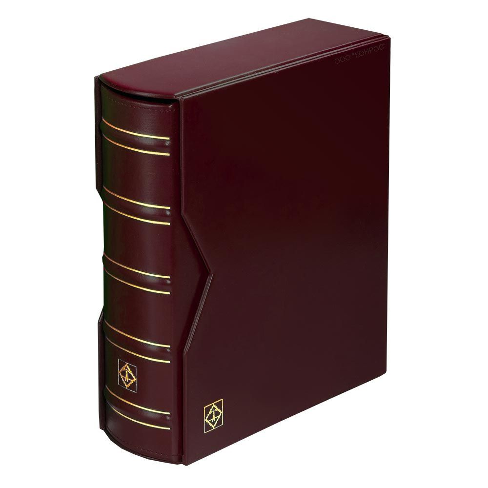 

Альбом Classic G для монет и банкнот в футляре, бордовый. Leuchtturm