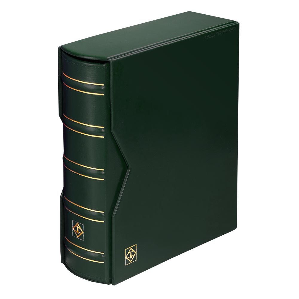 

Альбом Classic G для монет и банкнот в футляре, тёмно-зеленый. Leuchtturm