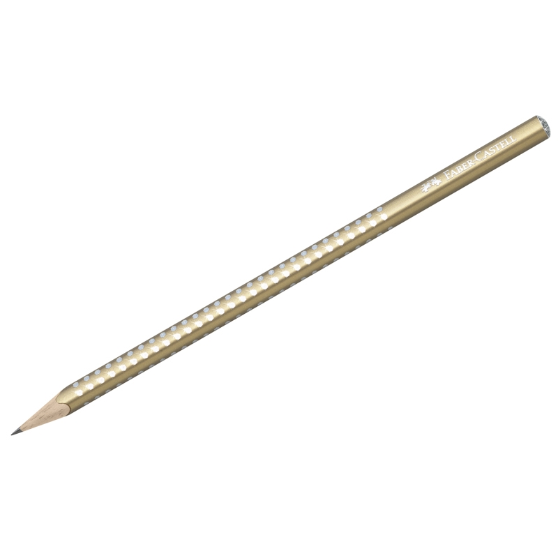 

Карандаш ч/г Faber-Castell "Sparkle" B, трехгран., заточен., золотой, 118214