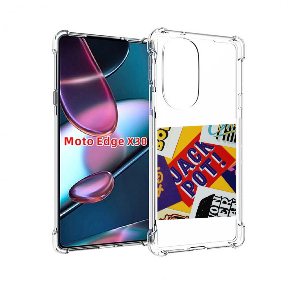 

Чехол MyPads джекпот для Motorola Moto Edge X30, Прозрачный, Tocco