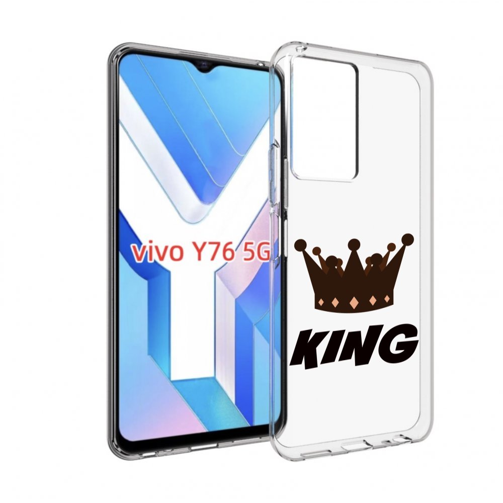 

Чехол MyPads корона-короля-черный для Vivo Y76 5G, Прозрачный, Tocco