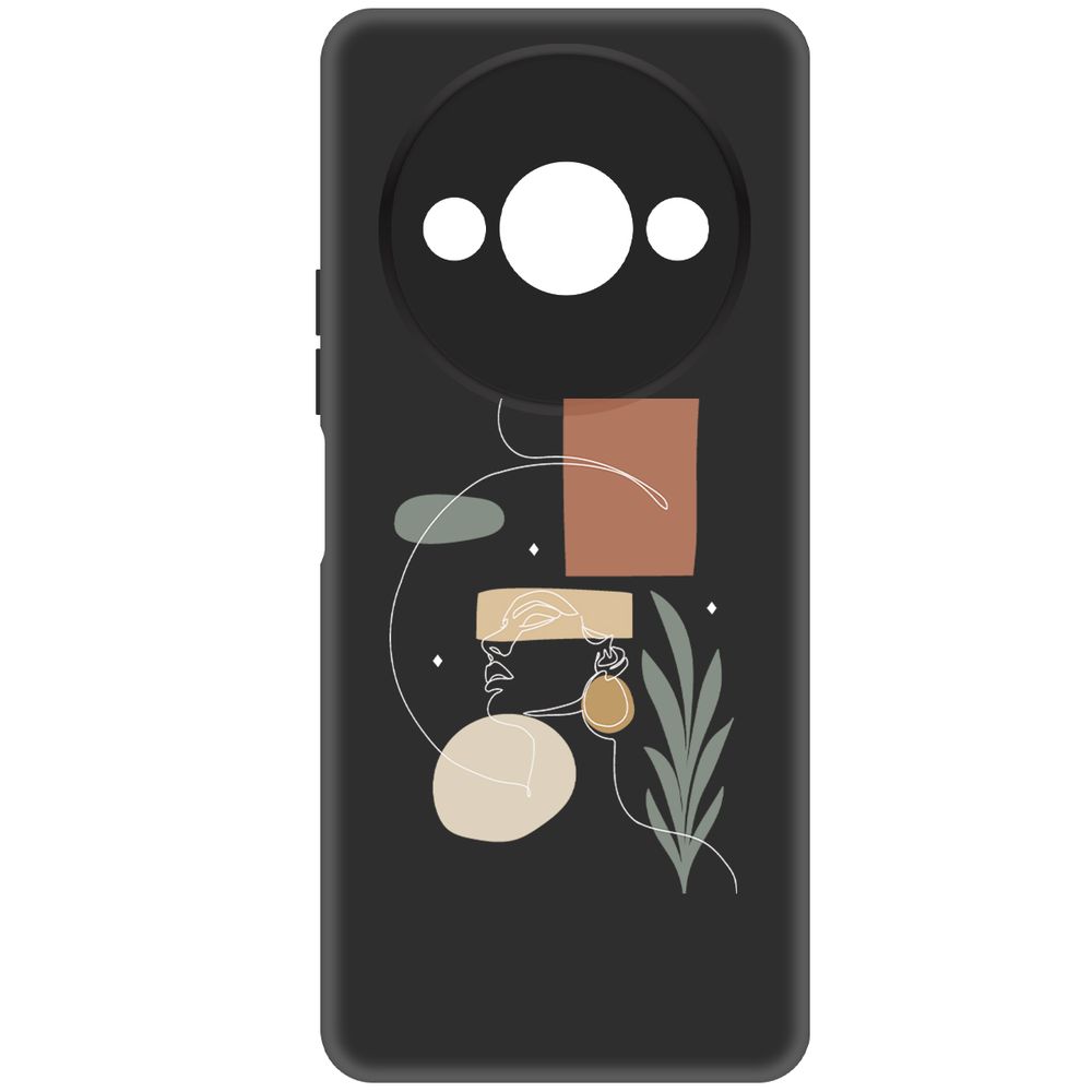 

Чехол-накладка Krutoff Soft Case Элегантность для Xiaomi Poco C61 черный